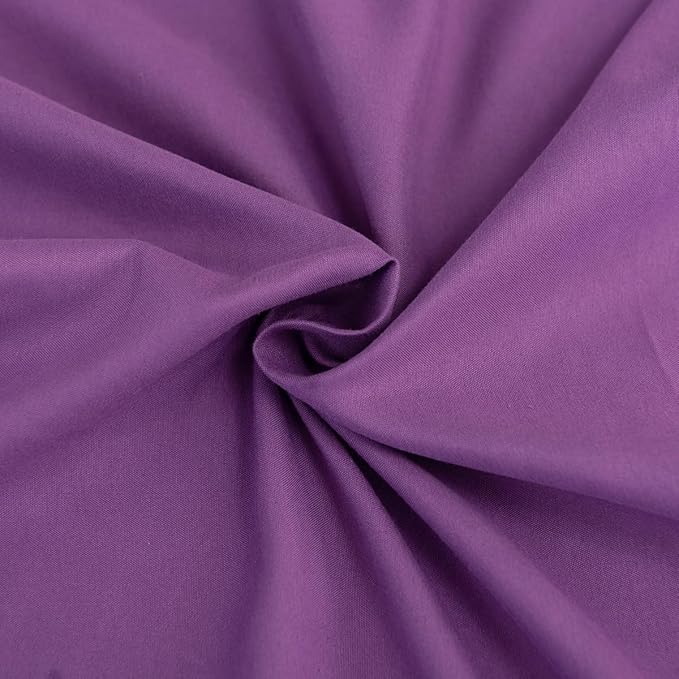 Bed Skirt Queen Size Ruffled Bed Skirt with Split Corners, Queen Bed Skirt 18 Inch Drop, TSUTOMI Queen Size Bed Skirt Grape for Ruffled Bed Skirt with Split Corners, Bed Skirt Queen Size