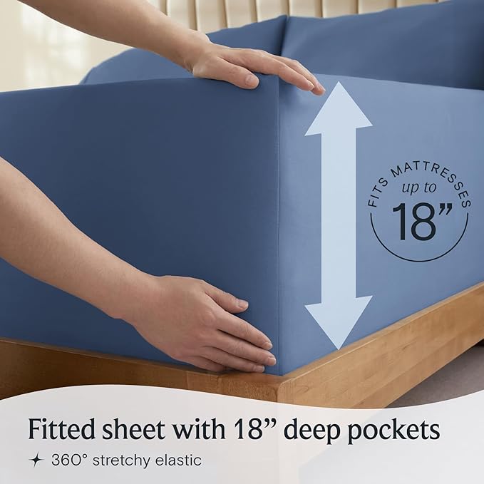LuxClub 3 PC Twin Sheet Set, Deep Pockets Wrinkle Free Cooling Bed Sheets Hotel Bedding for Women, Men, Kids & Teens, Includes 1 Fitted Sheet, 1 Flat Sheet and 1 Pillowcase-Silky Soft Oxford