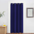 NICETOWN Blackout Doorway Curtain Drape 78 inch Long - Grommet Noise Reducing Thermal Insulated Solid Modern Window Treatments for Bedroom Closet (1 Panel, 52 x 78 Inch, Navy Blue)