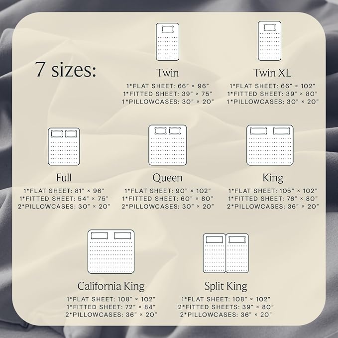 LuxClub 4 PC California King Sheet Set, Deep Pockets Wrinkle Free Cooling Bed Sheets Hotel Bedding for Women, Men, Includes 1 Fitted Sheet, 1 Flat Sheet and 2 Pillowcases-Light Grey