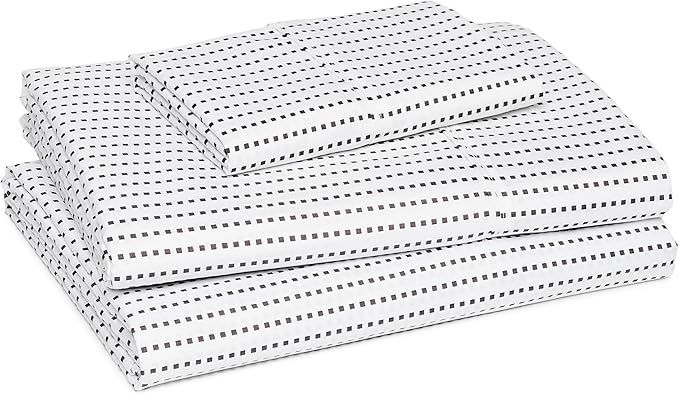 Amazon Basics Lightweight Super Soft Easy Care Wrinkle Free Microfiber 3 Piece Bed Sheet Set with 14-Inch Deep Pockets, Twin, Plum, Solid, Kids, Men & Women Bedding