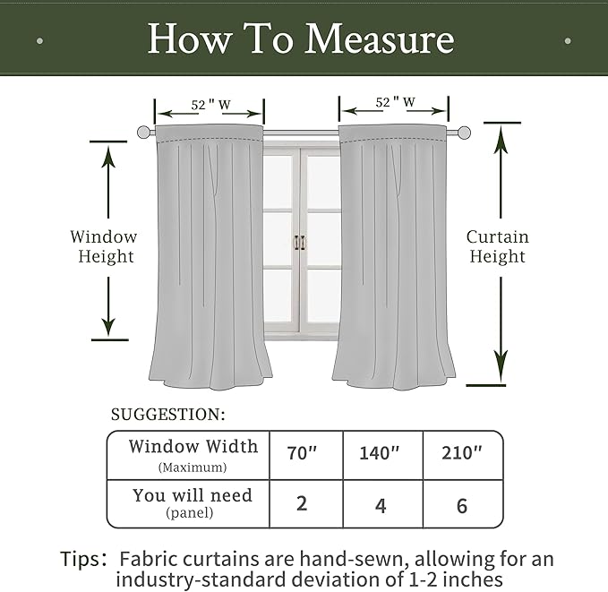 LAMIT Olive Green Velvet Curtains for Living Room 102 Inch Length, Room Darkeing Blackout Panels Luxury Thermal Insulated Back Tab and Rod Pocket Window Drapes for Bedroom, 2 Panels, 52 x 102 Inch