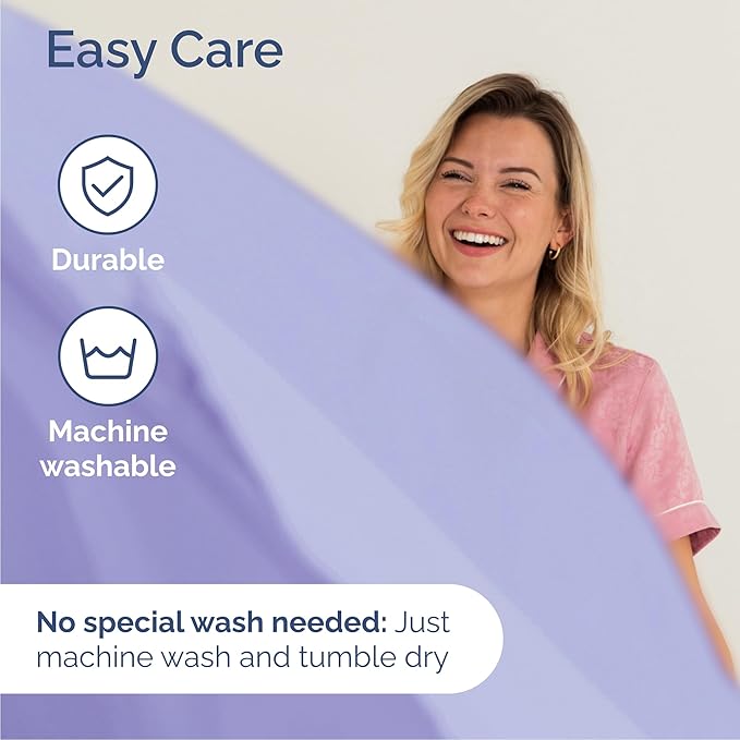 Queen 6 Piece Sheet Set - Cooling, Comfy & Breathable - Hotel Luxury Bedding, Includes Fitted Sheet for Women, Men, Kids & Teens - 1 Flat, 1 Fitted Sheet, 4 Pillowcases with Deep Pockets - Lavender