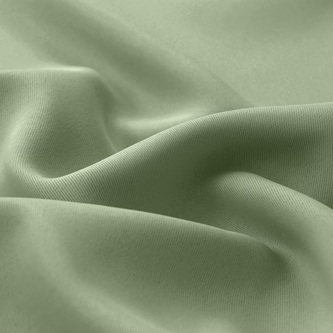 BGment Blackout Curtains 95 Inches Long 2 Panels Set for Living Room, Thermal Insulated 100% Light Blocking Curtains&Drapes, Grommet Soundproof Curtains for Bedroom Window, Each 52 Wide, Grass Green