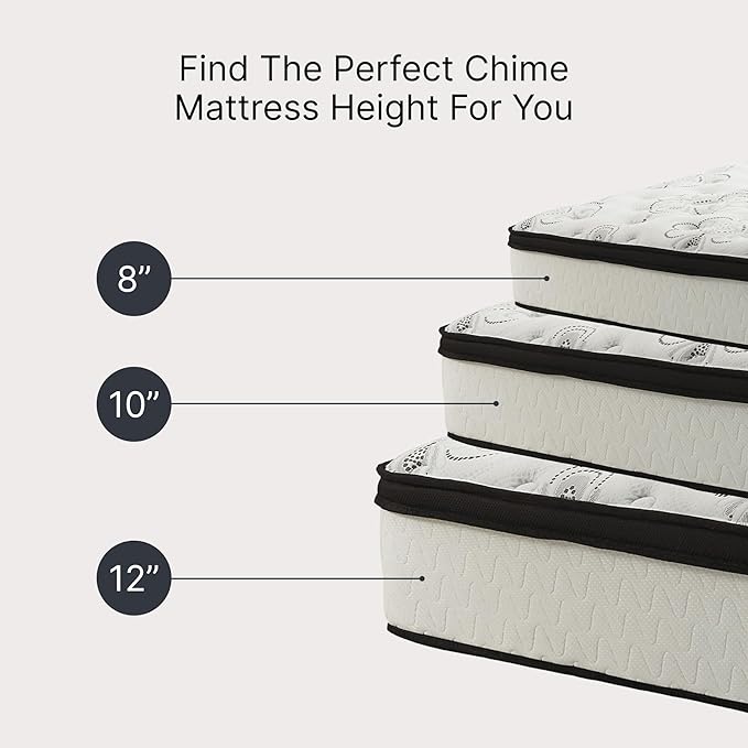 Signature Design by Ashley Chime Hybrid California King 12" Mattress with Gel Memory Foam, Medium Firm, Pressure Relief, Fiberglass Free Mattress in a Box