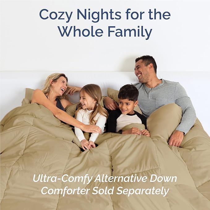 Twin XL 4 Piece Sheet Set - Cooling, Comfy & Breathable - Hotel Luxury Bedding, Includes Fitted Sheet for Women, Men, Kids and Teens - 1 Flat, 1 Fitted Sheet, 2 Pillowcases with Deep Pockets - Beige