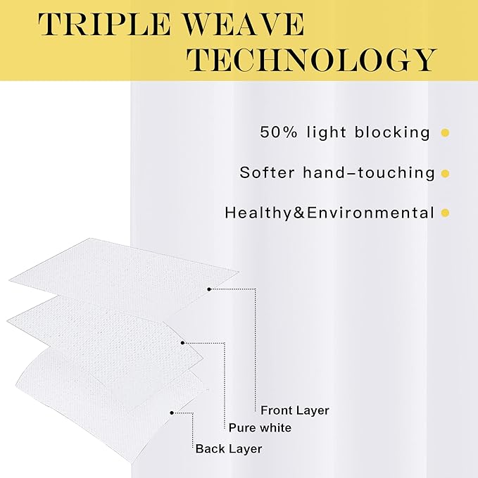 NICETOWN Blackout Sliding Glass Door Curtains, Room Darkening Thermal Insulated Curtains for Living Room Bedroom, Extra Wide Window Drapes, 1 Panel, W80 x L118, White