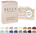 Bella Coterie Luxury Bamboo Viscose Full Size Sheet Set | 100% Organically Grown | Ultra Soft | Cooling for Hot Sleepers | 18" Deep Pocket [Champagne]