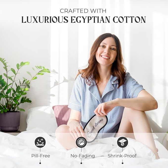Mayfair Linen 100% Egyptian Cotton California King Sheets Set - 2000 Series Luxury Sheets Cal King Size Bed Set, Soft & Cooling, 17" Extra Deep Pocket Hotel Collection Sheet (4 PC, Dark Grey)
