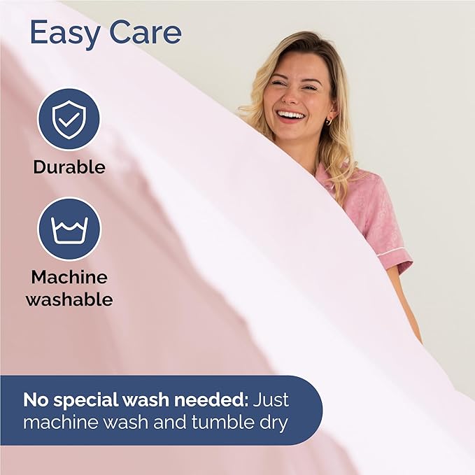 Twin XL 4 Piece Sheet Set - Cooling & Breathable - Hotel Luxury Bedding, Includes Fitted Sheet for Women, Men, Kids & Teens - 1 Flat, 1 Fitted Sheet, 2 Pillowcases w/Deep Pockets - Lavender Pink