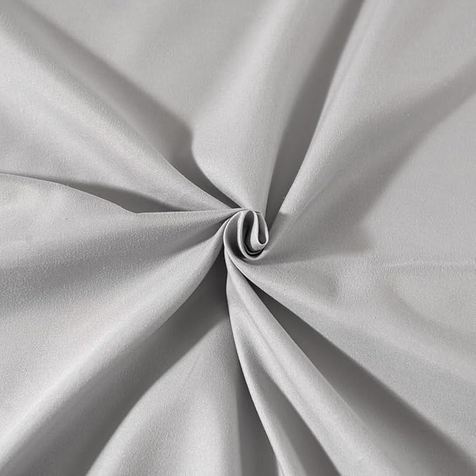 Bed Skirt Queen Size Ruffled Bed Skirt with Split Corners, Queen Bed Skirt 12 Inch Drop, TSUTOMI Queen Size Bed Skirt Light Grey for Ruffled Bed Skirt with Split Corners, Bed Skirt Queen Size