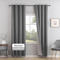 3-in-1 Layers Soundproof Curtains,Grommet Full Blackout Thermal Noise Dampening Curtains for Living Room, Bedroom(1 Panel,Grey,50" x84")