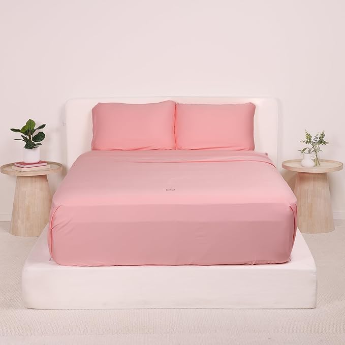 THE LAD COLLECTIVE 2.0 Bedding Set - 4 Piece Sheet & Pillow Case Set, Custom Cotton Blend, Soft, Comfortable, Temperature Regulating, & Easy-to-Use - (California King, Streaky Bay)