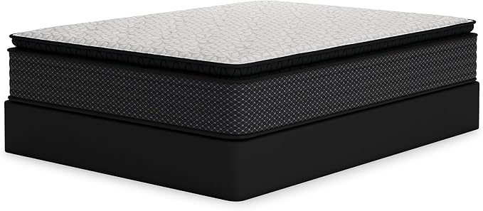 Signature Design by Ashley Limited Edition Pillow Top 13 " Pillow Top Hybrid Mattress with Gel Memory Foam and Edge Support for Cool Sleep and Pressure Relief, Full, Fiberglass Free, Mattress In A Box