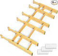 SpaceAid Bamboo Drawer Dividers with Inserts and Labels, Kitchen Adjustable Drawer Organizers, Expandable Organization for Home, Office, Dressers and Bathroom, 6 Dividers with 12 Inserts (13.25-17 in)