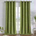 Joydeco Moss Green 100% Blackout Curtains 84 Inch 2 Panels, Luxury Thermal Green Velvet Curtains for Bedroom Living Room, Soundproof Blackout Window Drapes, Grommet Top (52W x 84L)