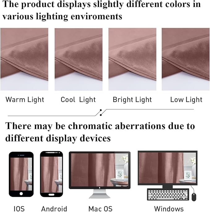StangH Wild Rose Velvet Curtains 105 inches Romantic Thermal Insulated Drapes for Living Room, Soft Noise Reducing Curtains for Bedroom, W52 x L105, 2 Panels