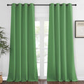 NICETOWN Blackout Curtains 120 inch Length for Sliding Glass Door, Grommet Thermal Insulated Room Darkening Sound Reducing Drapes for Room Divider, 1 Panel, W52 x L120, Froest Green