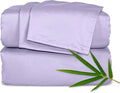 Pure Bamboo California King Sheets, Genuine 100% Organic Viscose Derived from Bamboo Bed Sheet Set, Soft & Cooling, Double Stitching, 2 Year Quality Promise (California King, Lavender)