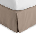 Bare Home California King Bed Skirt - 15-Inch Tailored Drop Easy Fit - Bed Skirt for Cal King Beds - Center & Corner Pleats (Cal King, Taupe)