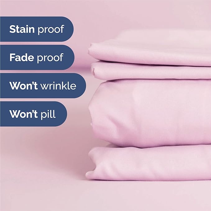 King 6 Piece Sheet Set - Cooling, Comfy & Breathable - Hotel Luxury Bedding, Includes Fitted Sheet for Women, Men, Kids & Teens - 1 Flat, 1 Fitted Sheet, 4 Pillowcases with Deep Pockets - Light Pink