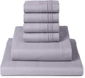 Mellanni King Sheet Set - 6-Piece Iconic Collection Bedding, (Including 4 Pillowcases), 16-Inch Deep Pocket, Easy Care, Extra Soft, Cooling Sheets, Brushed Microfiber - Lavender