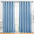 NICETOWN Room Darkening Blue Curtains 102 inches Long 2 Panels, Grommet Thermal Curtains Light & Sound Reducing Window Treatments for Living Room/Bedroom, W66 x L102