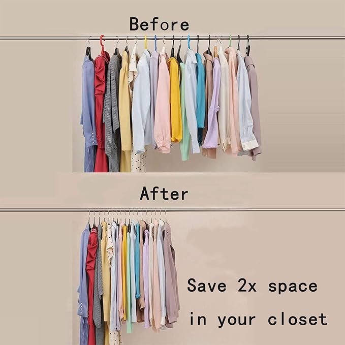 Gold Hangers 20 Pack - Heavyduty Non Slip Slimline Suit Jacket T Shirt Hangers - Space Saving (White)