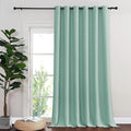 NICETOWN Blackout Curtains & Drapes - Privacy Thermal Efficiency Backdrop Curtains for Bedroom Room Divider Living Room Patio Sliding Glass Door, Wide 80 x Long 144 inch, Aqua Blue, 1 Panel