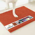 Muddy Mat® Shown on TV – Super Absorbent Door Mat Indoor, Microfiber Quick Dry Chenille Entryway Rug, Non-Slip Front Door Mat, Indoor Mats for Entryway, Machine Washable Pet Rug, Orange 24"x36"
