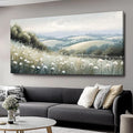 Sea of Flowers Canvas Wall Art - Modern landscape Paintings for Living Room, Bedroom Wall Decor, Framed Wall Art for Home or Office Decoration, Large wall Art 20"x40"(50CMx100CM)