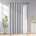 100% Blackout Curtains 72 Inch Length 2 Panels Set, Black Out Curtains for Living Room, Greyish White Thermal Insulated Grommet Drapes Bedroom Luxury Decor Privacy(70W × 72L inch, Greyish White)