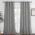 NICETOWN Bedroom Curtain Room Darkening Drapery 102 inches Length - Home Fashion Thermal Insulated Grommet Room Darkening Curtain for Living Room (Silver Grey, 1 Panel, 52 x 102 inches)