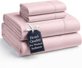 Casa Platino Queen Sheet Set, 4 Piece Pre-Washed Bed Sheets for Queen Size Bed, Ultra Soft Brushed Microfiber Sheets, Deep Pocket up to 15", Hotel Luxury Bedding, Fade Resistant & Cozy – Sepia Rose