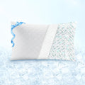 Sophia & William Cooling Bed Pillow for Sleeping (Queen Size) Adjustable Shredded Memory Foam Pillow for Side, Back and Stomach Sleepeers
