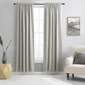 DONREN Light Gray Blackout Curtains - All Season Thermal Insulated Rod Pocket Room Darkening Curtains for Bedroom (2 Panels,42 W x 84 L)