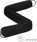 TORRAMI Under Door Draft Stoppers 36 Inch, Heavy Triangle Stop Draft Block Cold Air/Wind/Breeze Noise Blocker Door Sweeps Weather Stripping Bottom Seal Black