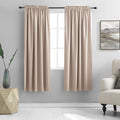 Warm Taupe Room Darkening Thermal Insulated Curtains Drapes for Nursery,Rod Pocket Blackout Curtains for Bedroom(2 Pieces,52 inches Wide by 63 inches Long)