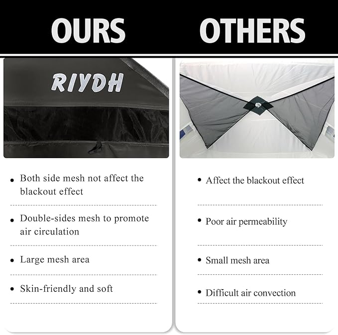 Bed Tent Bed Canopy Breathable 100% for Adult and Kids- Original Design Light Reduction 93% Sleeping Dream Tents Indoor Portable Big Space with String Light 3 Doors Twin Full Queen King Size