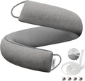 fowong Weighted Under Door Noise Stopper 40 Inch, Long Draft Stopper for Bottom of Door Soundproof Draft Guard, Gray