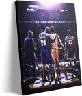 Kobe Bryant Legacy Canvas Wall Art Print Poster, Iconic Inspirational Sports Picture Artwork, Motivational Mamba Mentality Painting Wall Decor for Office Gym Home Living Room Bedroom, Framed 8x10inch