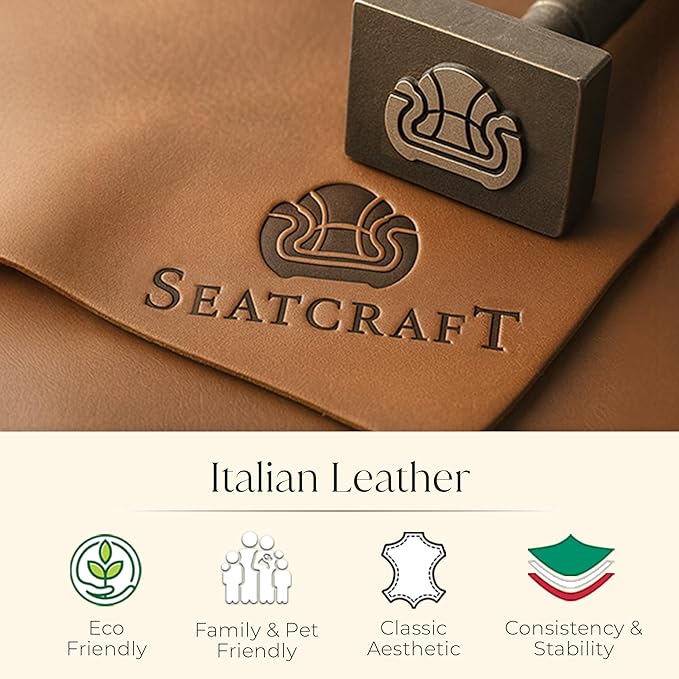 Seatcraft Diamante Zero-Gravity CoolZero Italian Leather Home Theater Seating, Power Headrest, Power Recline, Row of 5 Right Loveseat, Black