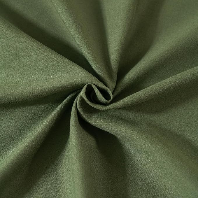 Green Bed Skirt King Size Ruffled Bed Skirt with Split Corners, King Bed Skirt 16 Inch Drop, King Size Bed Skirt Green for Ruffled Bed Skirt with Split Corners, Bed Skirt King Size