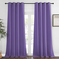 NICETOWN Blackout Window Curtain 90 inch Length - Room Darkening Thermal Insulated Grommet Large Window Treatment Light Blocking for Bedroom/Doorway (Lilac Purple, 1 Panel, W52 x L90)