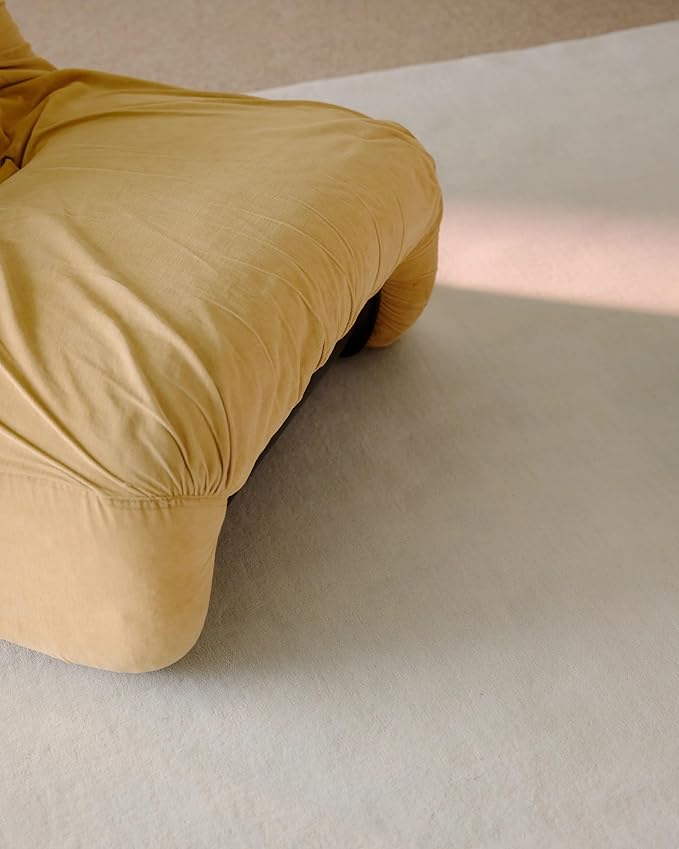 Hand-Tufted Wool Square Area Rug – Soft Premium Wool Carpet for Living Room, Bedroom & Home Décor – 8X8 ft| Powder Blue – Durable, Non-Slip Backing, Handcrafted Rug
