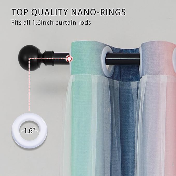 XiDi Pink Grey Curtains for Bedroom, Kids Room Wall Decoration Green Curtain, Girls Curtains Room Darkening, Blackout Curtain 72 inchs Long 52 inches Wide 1 Panel