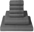 Mellanni King Sheet Set - 6-Piece Iconic Collection Bedding, (Including 4 Pillowcases), 16-Inch Deep Pocket, Easy Care, Extra Soft, Cooling Sheets, Brushed Microfiber - Gray