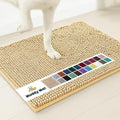 Muddy Mat® AS-SEEN-ON-TV Highly Absorbent Microfiber Door Mat and Pet Rug, Non Slip Thick Washable Area and Bath Mat Soft Chenille for Kitchen Bathroom Bedroom Indoor and Outdoor - Beige 6ft x 9ft