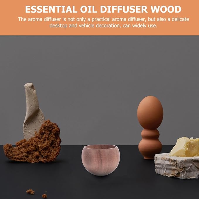 Essential Oil Wooden Diffuser Small Walnut Aroma Diffuser Stand for Aromatherapy and Essential Oils