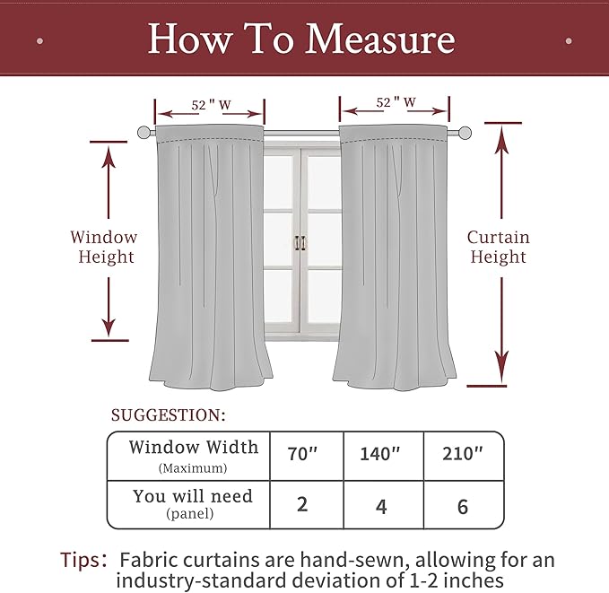 LAMIT Velvet Curtains 90 Inch for Theater, Burgundy Red Thermal Insulated Blackout Curtains for Living Room Darkening Back Tab and Rod Pocket Christmas Panels for Bedroom, 2 Panels, 52 x 90 Inch